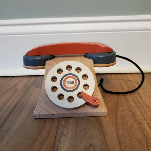 Hearth & Hand Other - Hearth & Hand with Magnolia Wooden Toy Rotary Phone
